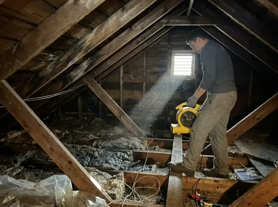attic-water-damage-drying-proc-007 — frequently asked questions, Emergency Water Extraction & 24/7 Flood Response in Ridge,…